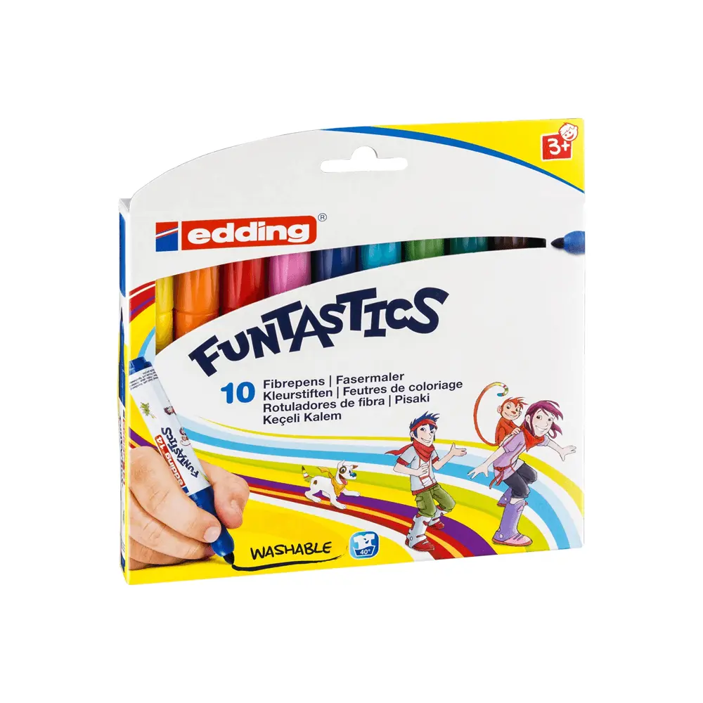 EDDING FUNTASTICS KEÇE UÇLU KALEM KALIN 10LU SET