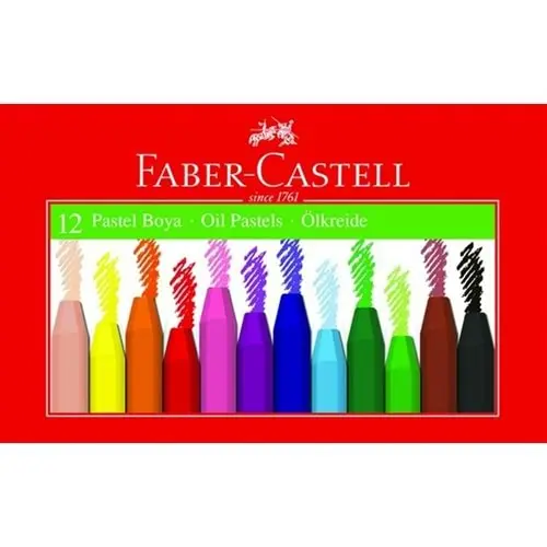 FABER CASTELL REDLİNE KÖŞELİ PASTEL BOYA 12 RENK