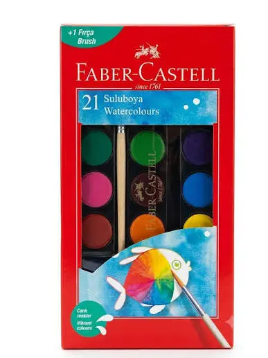 FABER CASTELL SULUBOYA BÜYÜK BOY 21 RENK