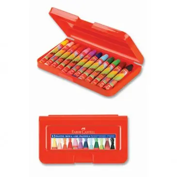 [63] FABER CASTELL PLS. ÇANTALI PASTEL BOYA 12 RENK